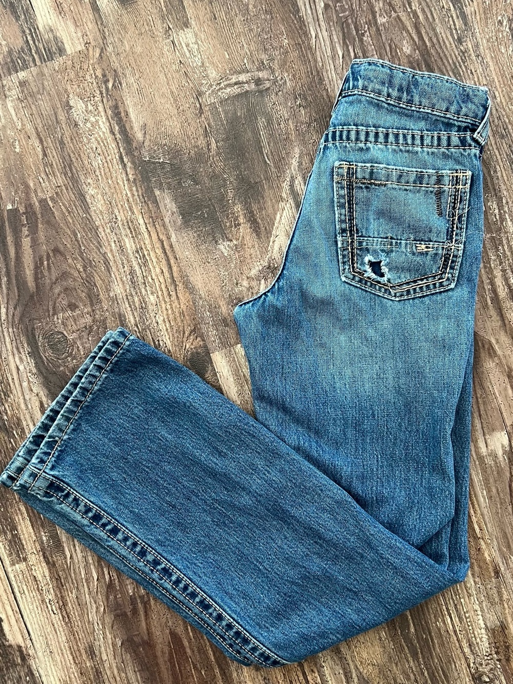 Ariat Kids Straight Leg Blue Denim Jeans